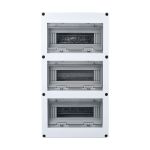 Centralino da parete 36 moduli 3x12 con porta trasparente E9052 