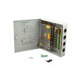 Box alimentatore switching 12V 10A con 9 uscite con fusibile di protezione T605 