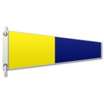 Pennello Segnalazione Nautica "5" Lungo 50x190 cm FLAG160 