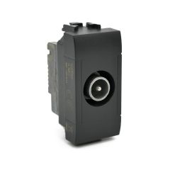 Presa TV passante nera compatibile Living International EL2314 