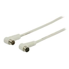 Cavo coassiale angolato 25m bianco Valueline ND6828 Valueline