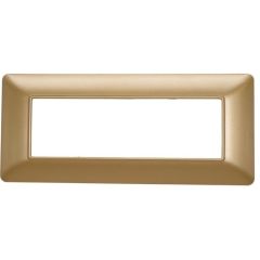 Placca in tecnopolimero 6P oro compatibile Matix EL2245 