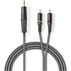 Cavo audio stereo 3,5 mm maschio-2x maschio RCA 1.5m ND9074 Nedis