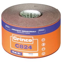 Abrasivi Industriali CARTA ABRASIVA GRINCO C824 CM.11,5 h X 45MT.  grana 80 FV8100 Abrasivi Industriali