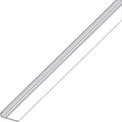 Alfer PROFILO PER BORDI UNGHIETTA ALLUMINIO Argento Cromato mm. 18x5,8x1 mt. 2 FV53627 Alfer