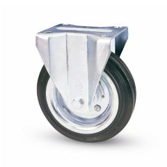 Avo RUOTA FISSA PER CARRELLI art.80A mm. 80-piastra mm.100x85 FV3120 Avo