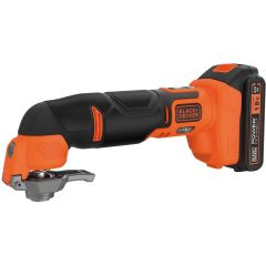 Black+Decker UTENSILE MULTIFUNZIONE A BATTERIA BDCOS18D1K-QW 18 V 1 batteria 1,5 Ah con accessori FV56241 Black + Decker