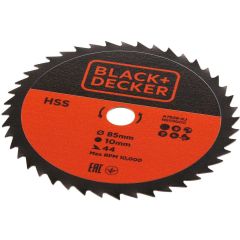Black+Decker LAMA HSS A7526-XJ PER MINI SEGA CIRCOLARE Ø mm. 85 - 44 denti legno/metallo/pvc FV56273 Black + Decker