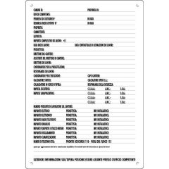 CARTELLO SEGNALETICO CONCESSIONI EDILI  cm. 40x60 FV18620 