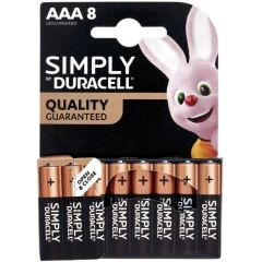 Duracell PILA ALCALINA SERIE SIMPLY 8 PZ. MINISTILO 1,5V FV28642 Duracell