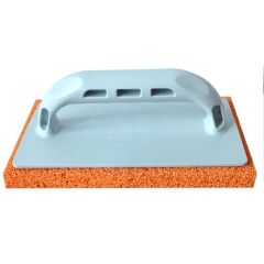 FRATTAZZO IN GOMMA MANICO IN PLASTICA Col. Arancio (a grana grossa) cm. 10x24 FV36270 