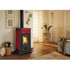 La Nordica STUFA A LEGNA GEMMA Col. Elegance Bordeaux FV49541 La Nordica Extraflame