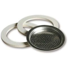 KIT 2 GUARNIZIONI + 1 FILTRO PER CAFFETTIERA  2 tazze FV54324 