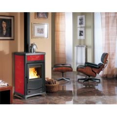La Nordica TERMOSTUFA A LEGNA TERMOROSSELLA PLUS EVO DSA 4.0 Col. Liberty Bordeaux FV49550 La Nordica Extraflame