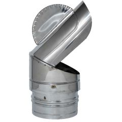 FUMAIOLO GIREVOLE PAPPAGALLO ZINCATO Tondo (attacco maschio) Ø cm. 25 FV5158 