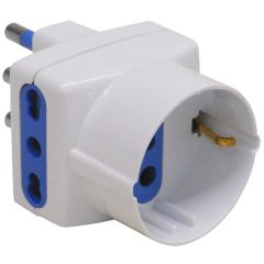 Globex ADATTATORE TRIPLO IN BLISTER 2P+T spina 16A/2 prese 10/16A+schuko FV35596 Globex