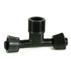 RACCORDO A T PER ALA GOCCIOLANTE FILETTO MASCHIO  mm. 16x16x3/4 FV29390 