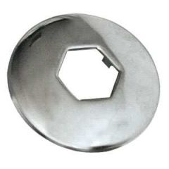 ROSONE ESAGONALE ACCIAIO INOX  Ø foro 1/2. FV14491 