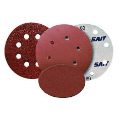 Sait DISCO VELCRATO D-SAITAC-VEL tipo AW-D - Ø mm. 127 (8 fori) grana 80 FV40391 Sait