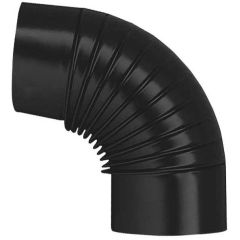 Save GOMITO 90° PER STUFA A LEGNA PORCELLANATO CLASSIC Col. Nero Ø cm. 12 FV55034 Save