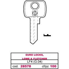 Silca CHIAVE ASC LF4 (G.VAE 0) EURO LOCKS, LOWE & FLETCHER FV28578 Silca