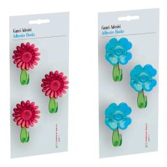 SET 3 GANCI ADESIVI AD 1 POSTO 3 PZ fantasia Quadrifoglio FV33596 