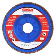 Sisa Mole DISCO LAMELLARE AL CORINDONE Ø mm. 115 - foro 22 grana 100 FV37360 Sisa Mole