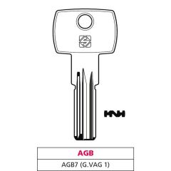 Silca CHIAVE PUNZONATA OTTONE AGB7 (G. VAG 1) AGB  FV47524 Silca