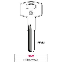Silca CHIAVE PUNZONATA OTTONE FI4R (G. VAG 2) FIAM FV47538 Silca