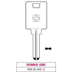 Silca CHIAVE PUNZONATA OTTONE DS6 (G. VAG 1) DOMUS(GR) FV47542 Silca