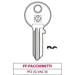 Silca CHIAVE OTTONE FF2 (G. VAC 0) FF-FACCHINETTI FV47558 Silca