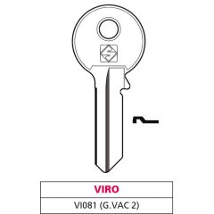 Silca CHIAVE OTTONE VI081 (G. VAC 2) VIRO FV47573 Silca