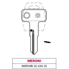 Silca CHIAVE OTTONE MER34R (G. VAC 0) MERONI FV47606 Silca