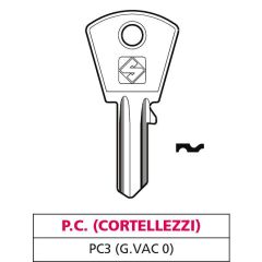Silca CHIAVE OTTONE PC3 (G. VAC 0) P.C. (CORTELLEZZI) FV47622 Silca