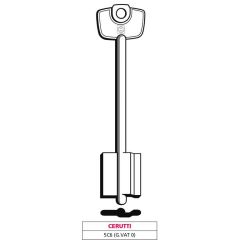 Silca CHIAVE A DOPPIA MAPPA 5C6 (G. VAT 0) CERUTTI FV47640 Silca