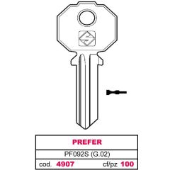 Silca CHIAVE ASC PF092S (G.VAC 0) PREFER FV4907 Silca