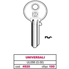 Silca CHIAVE ASC UL058 (G.VAB 0) UNIVERSALE FV4920 Silca