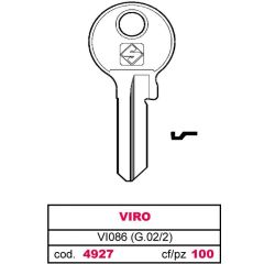 Silca CHIAVE ASC VI086 (G.VAC 2) VIRO FV4927 Silca
