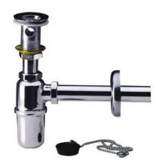 SIFONE IN OTTONE CROMATO A BOTTIGLIA Senza piletta mis. 1.1/4 FV7342 