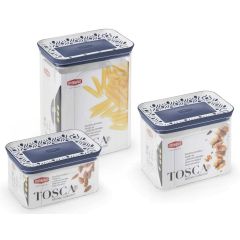 Stefanplast BARATTOLO RETTANGOLARE TOSCA LT.0,7 bianco/blu palace FV47763 Stefanplast