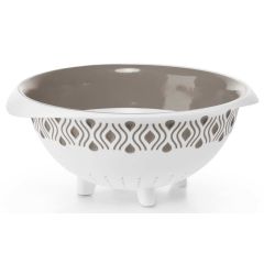 Stefanplast SCOLAPASTA TOSCA Ø cm.28 bianco/tortora chiaro FV47772 Stefanplast