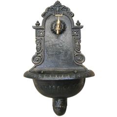 Tata Linda FONTANA IN GHISA PANTHEON CON RUBINETTO col. Grigio FV21973 Tata Linda