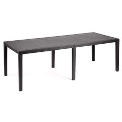 TAVOLO QUEEN cm. 150÷220x90x72 h col. Testa di moro FV39188 