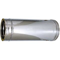 TUBO DOPPIA PARETE PER STUFA Ø interno/esterno cm.10/15 H cm.100 FV41358 