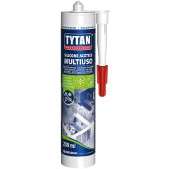 Tytan SILICONE ACETICO UNIVERSALE MULTIUSO  ml. 280 - Bianco FV46335 Tytan