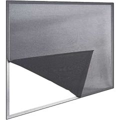 ZANZARIERA A STRAPPO  PER FINESTRA cm. 130x150 col. Nero FV30436 