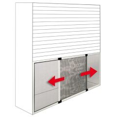 ZANZARIERA ESTENSIBILE PER FINESTRE AVORIO RAL 1013 cm.100x70 FV54255 