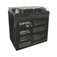 Sealed lead acid battery 12V 55Ah VIPOW TI4250102 VIPOW