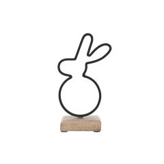 Decoration made of mango wood and metal ORION Hare TI6441479 ORION