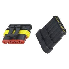 Connector with socket DJ7051-1.5-11 + DJ7051-1.5-21 5P waterproof TI3360249 HADEX